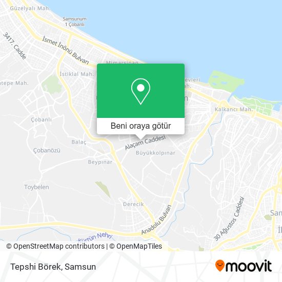 Tepshi Börek harita