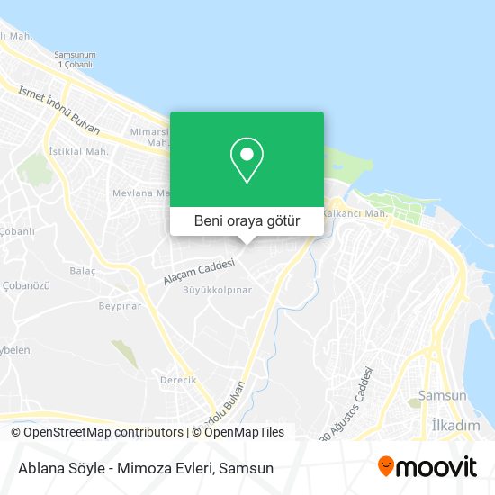 Ablana Söyle - Mimoza Evleri harita