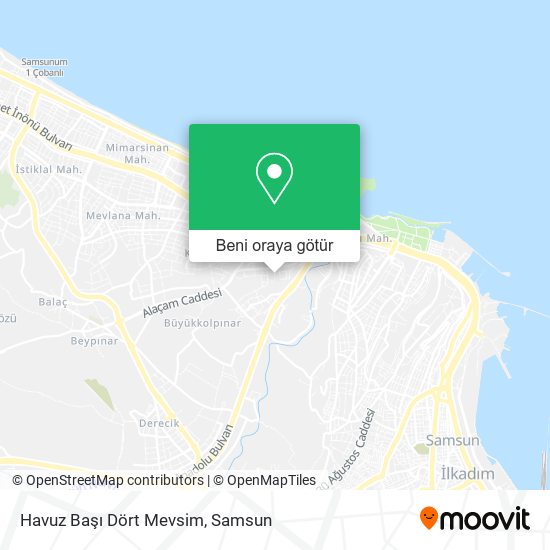 Havuz Başı Dört Mevsim harita