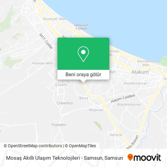 Mosaş Akıllı Ulaşım Teknolojileri - Samsun harita
