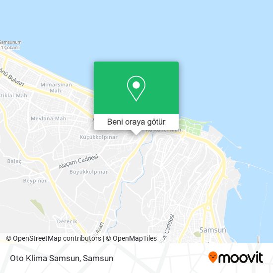 Oto Klima Samsun harita