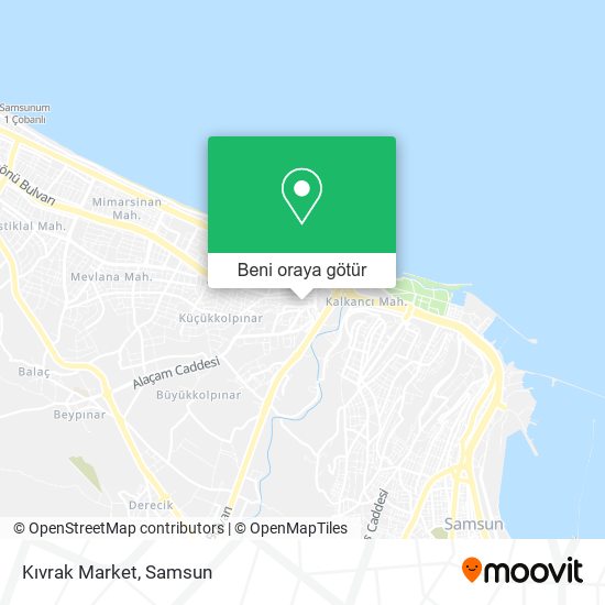 Kıvrak Market harita