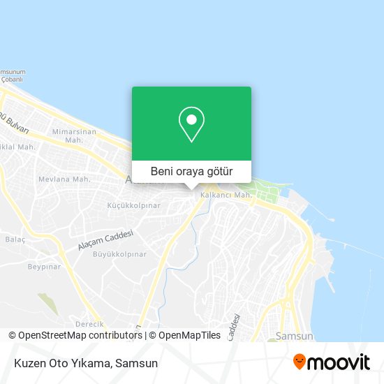 Kuzen Oto Yıkama harita