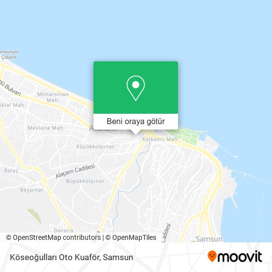 Köseoğulları Oto Kuaför harita