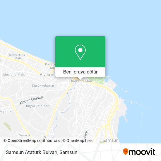 Samsun Ataturk Bulvarı harita