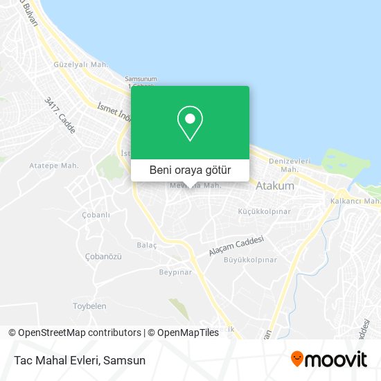 Tac Mahal Evleri harita