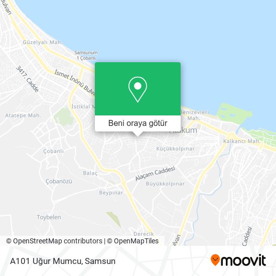 A101 Uğur Mumcu harita