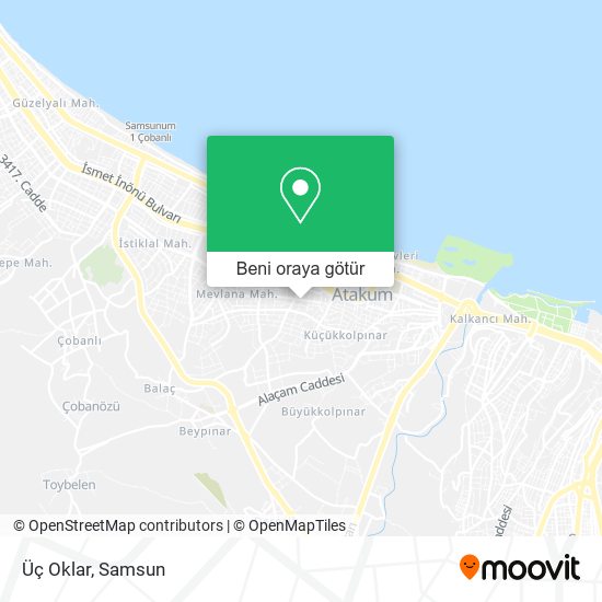 Üç Oklar harita
