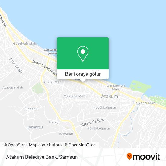 Atakum Beledıye Bask harita