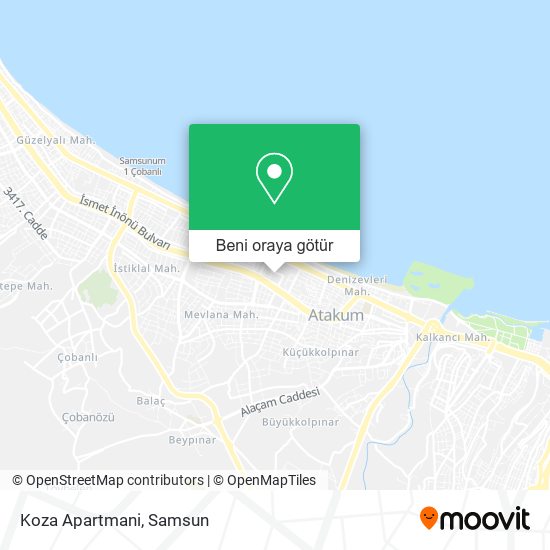 Koza Apartmani harita