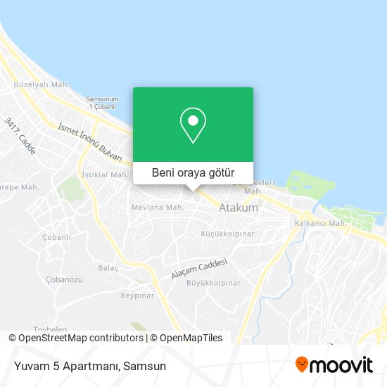 Yuvam 5 Apartmanı harita