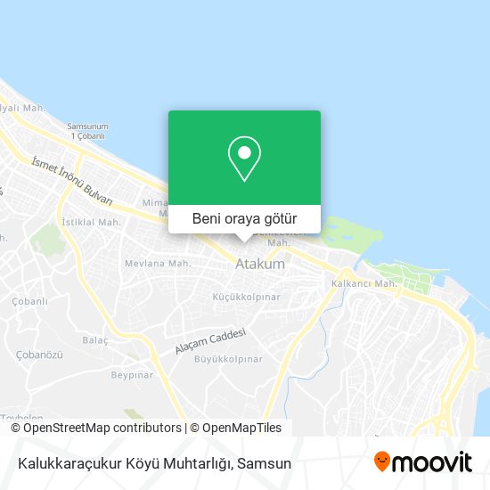 Kalukkaraçukur Köyü Muhtarlığı harita