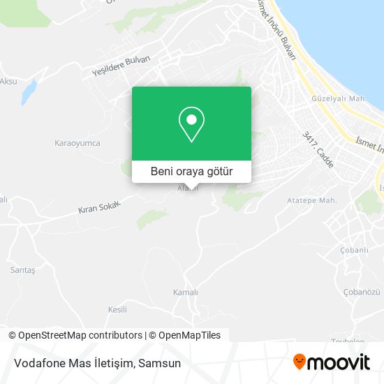 Vodafone Mas İletişim harita