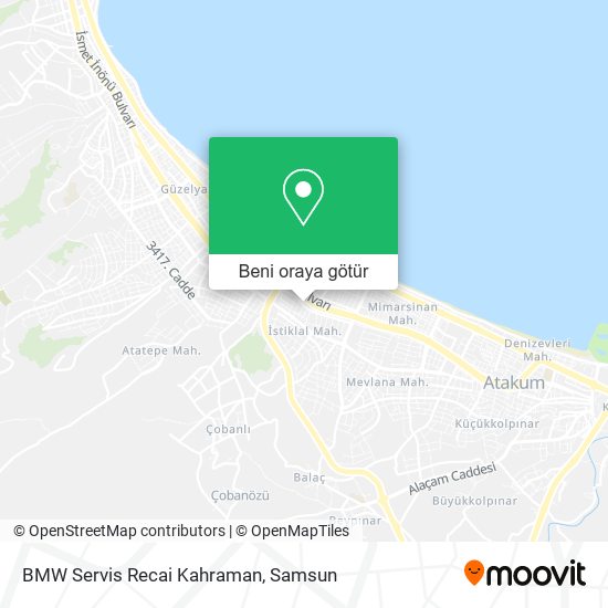 BMW Servis Recai Kahraman harita