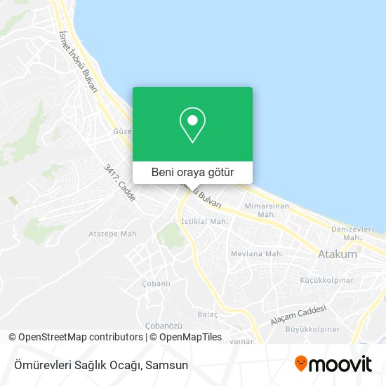 Ömürevleri Sağlık Ocağı harita
