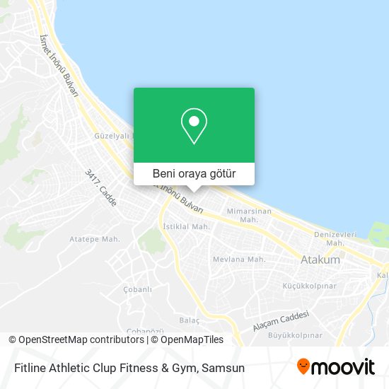 Fitline Athletic Clup Fitness & Gym harita