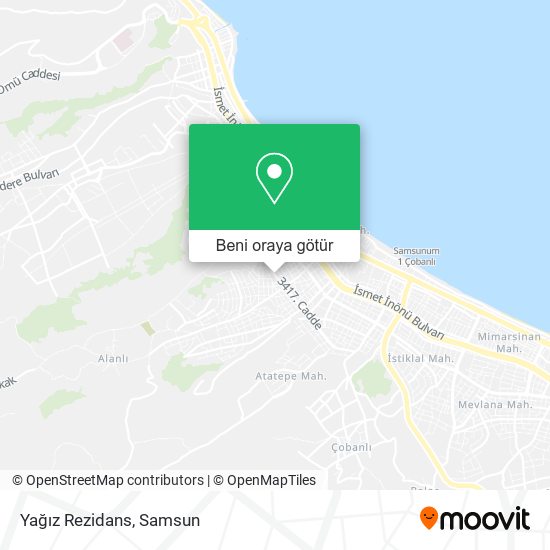 Yağız Rezidans harita