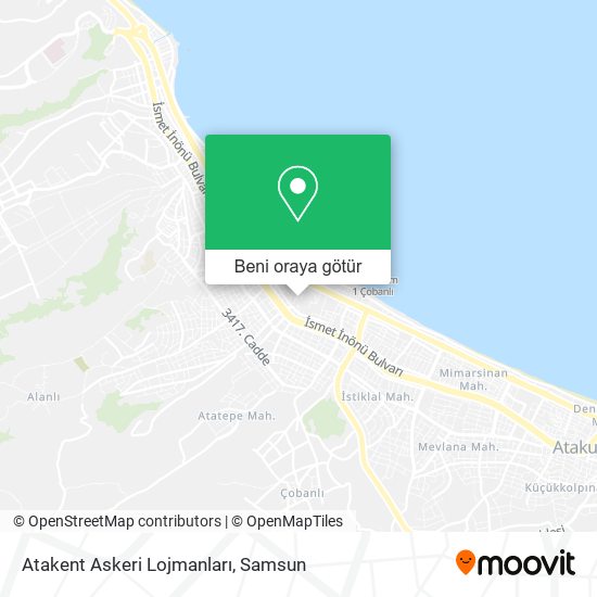 Atakent Askeri Lojmanları harita