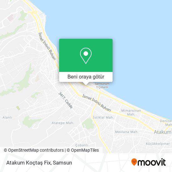 Atakum Koçtaş Fix harita