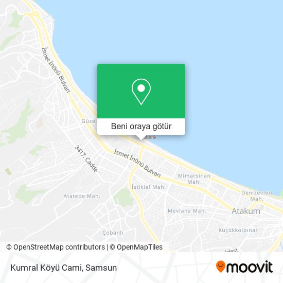 Kumral Köyü Cami harita