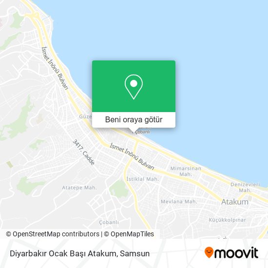 Diyarbakır Ocak Başı Atakum harita
