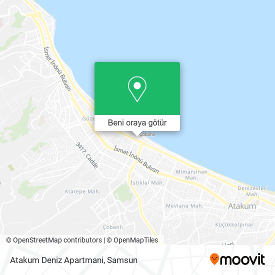 Atakum Deniz Apartmani harita