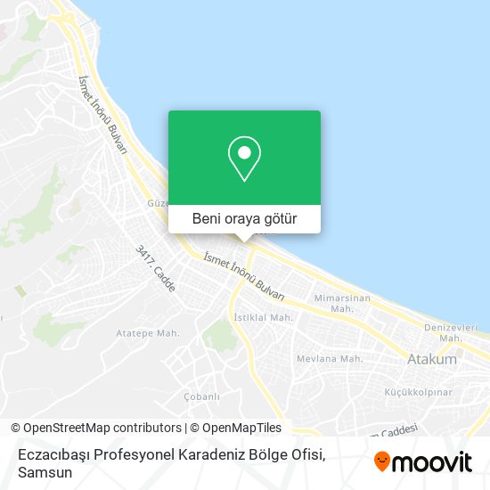 Eczacıbaşı Profesyonel Karadeniz Bölge Ofisi harita