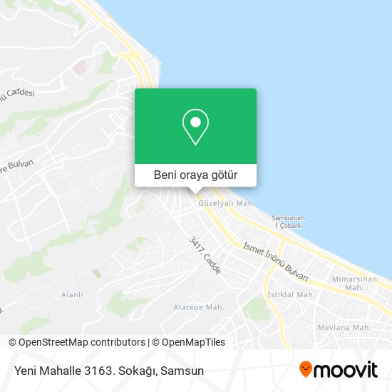 Yeni Mahalle 3163. Sokağı harita