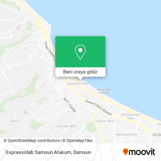 Espressolab Samsun Atakum harita