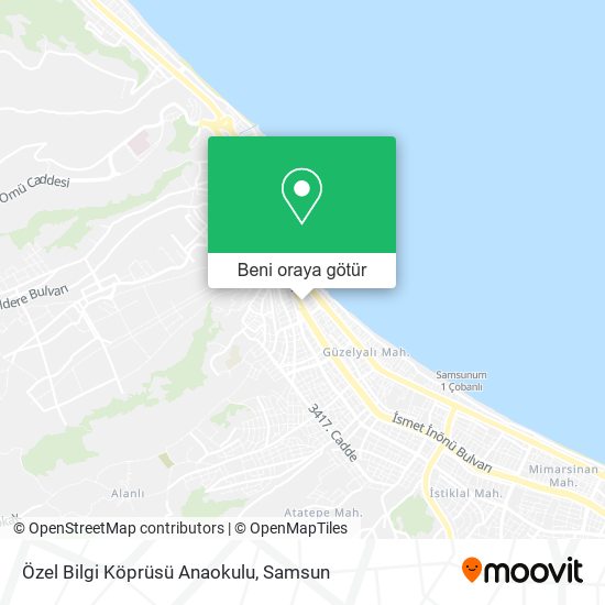 Özel Bilgi Köprüsü Anaokulu harita