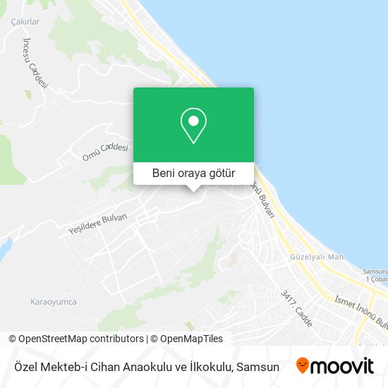 Özel Mekteb-i Cihan Anaokulu ve İlkokulu harita
