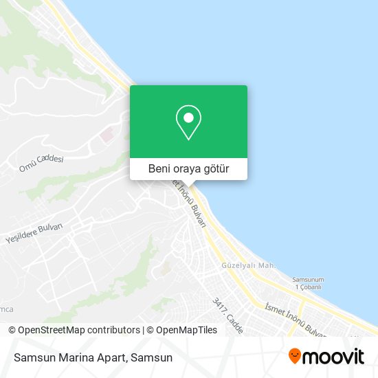 Samsun Marina Apart harita