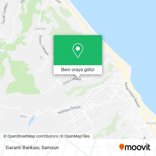 Garanti Bankası harita