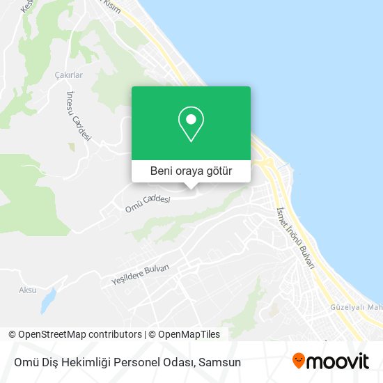 Omü Diş Hekimliği Personel Odası harita