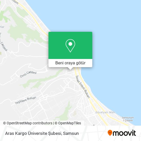 Aras Kargo Üniversite Şubesi harita
