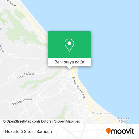 Huzurlu 6 Sitesi harita