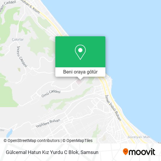 Gülcemal Hatun Kız Yurdu C Blok harita