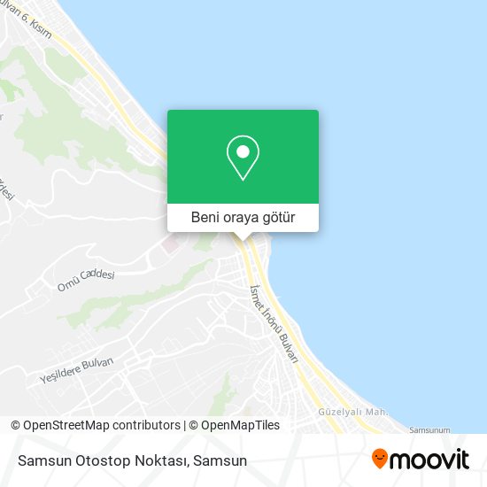 Samsun Otostop Noktası harita