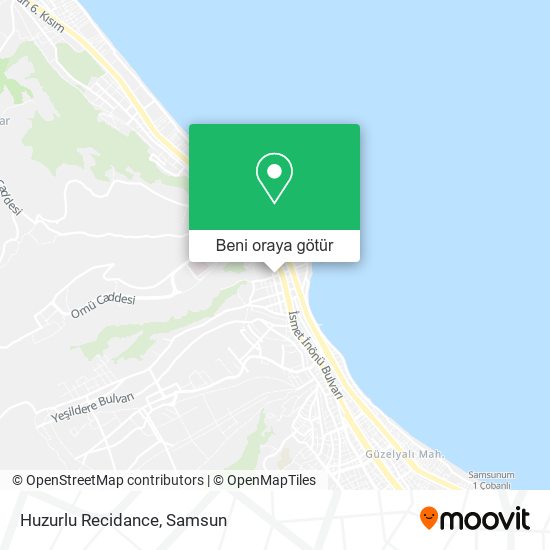 Huzurlu Recidance harita