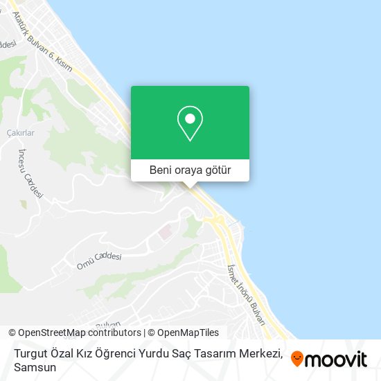 Turgut Özal Kız Öğrenci Yurdu Saç Tasarım Merkezi harita