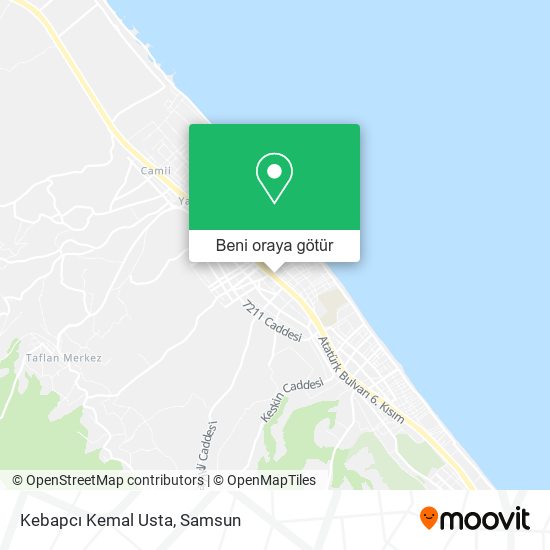 Kebapcı Kemal Usta harita