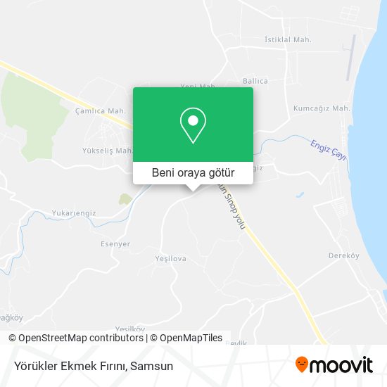 Yörükler Ekmek Fırını harita
