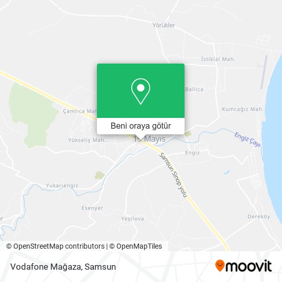 Vodafone Mağaza harita