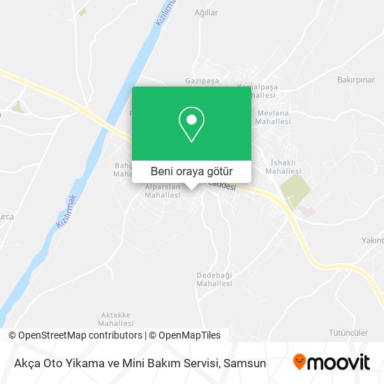 Akça Oto Yikama ve Mini Bakım Servisi harita