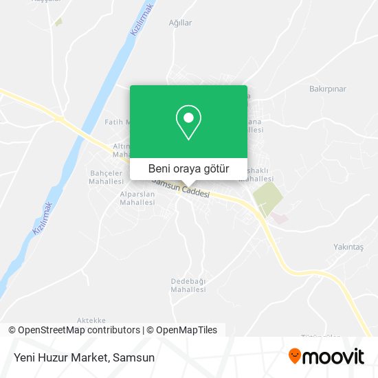 Yeni Huzur Market harita