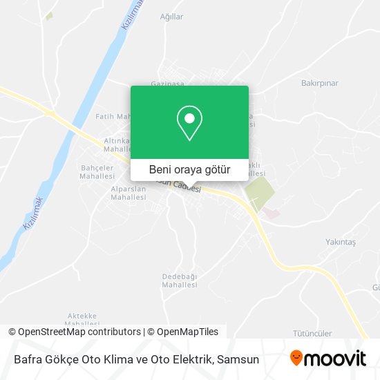 Bafra Gökçe Oto Klima ve Oto Elektrik harita
