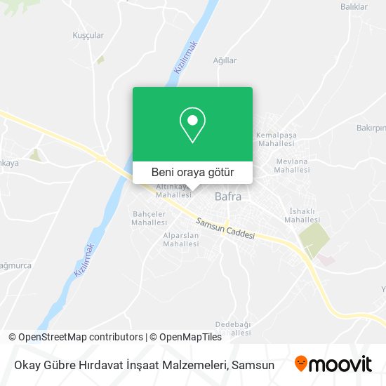 Okay Gübre Hırdavat İnşaat Malzemeleri harita