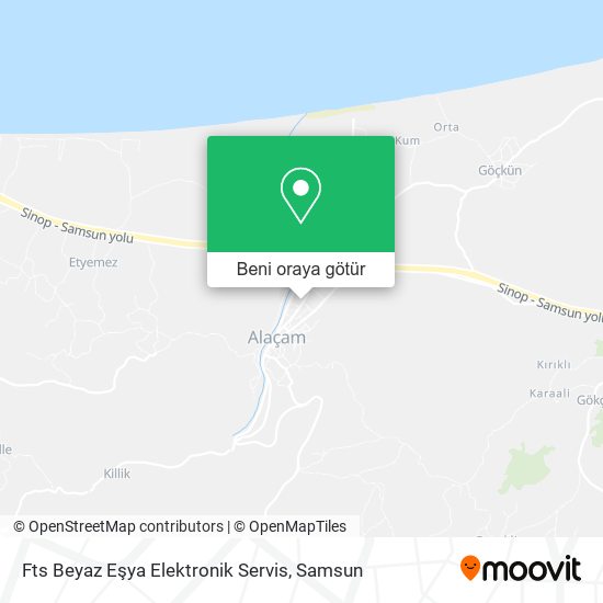 Fts Beyaz Eşya Elektronik Servis harita
