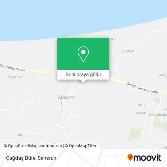 Çağdaş Büfe harita