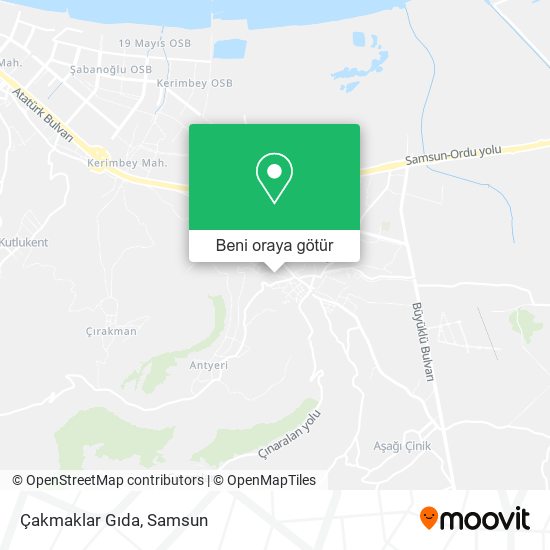 Çakmaklar Gıda harita